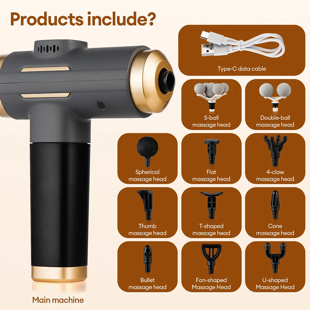 11-in-1 Professional Electric Muscle Massage Gun - 9