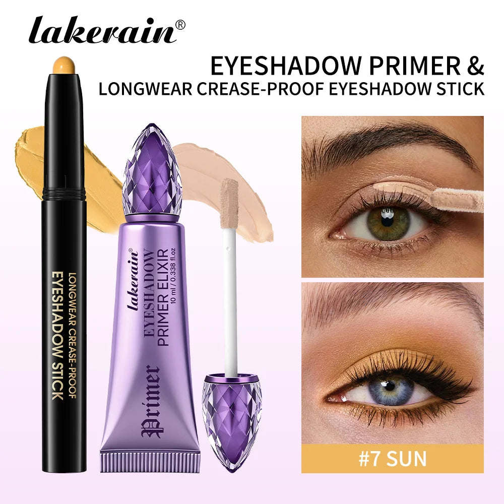 Waterproof Long-Lasting Eyeshadow Stick and Primer Set - 40