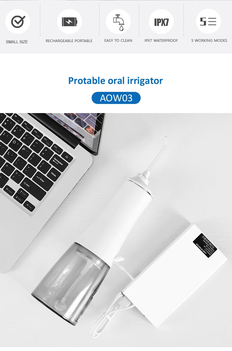 Portable Cordless Water Flosser for Deep Teeth Cleaning - 11