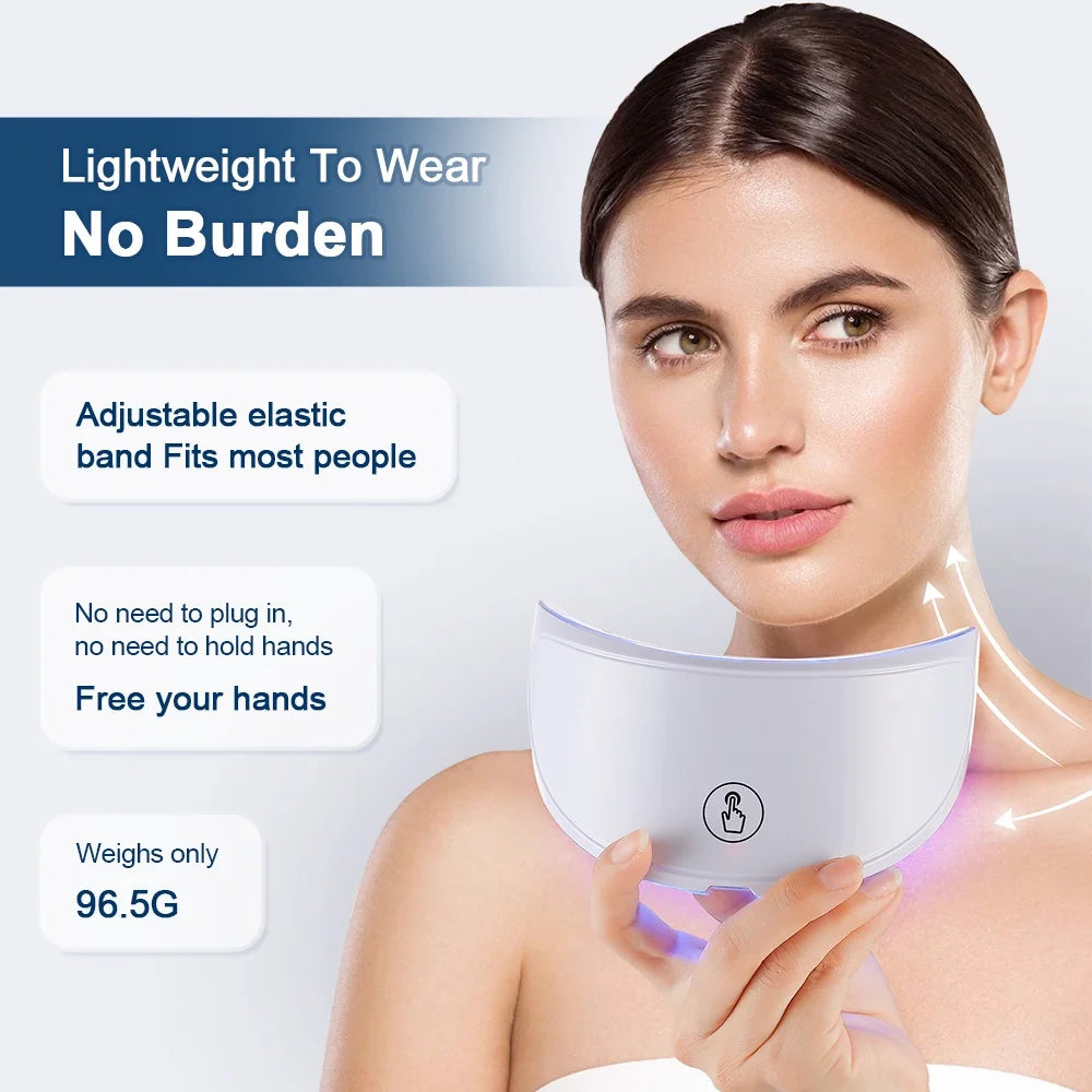 7-Color Photon LED Face and Neck Rejuvenation Mask - 35