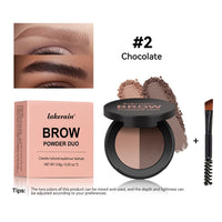Dual-Tone Eyebrow Powder Duo with Brush