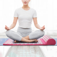 Acupressure Mat and Pillow Set for Muscle Pain Relief