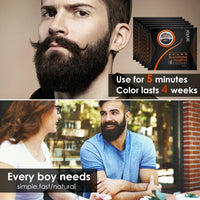 Instant 5-Minute Men's Beard Darkening Shampoo