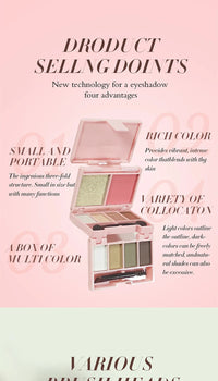 All-in-One Portable Makeup Palette for Travel and Daily Use