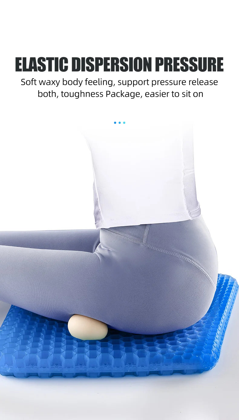Breathable Honeycomb Gel Seat Cushion for Car and Office - 12