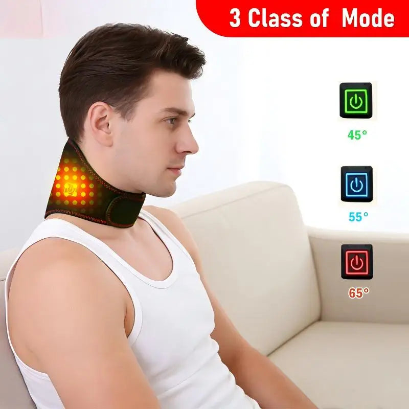 660nm Red Light Heating Neck Brace for Pain Relief - 2