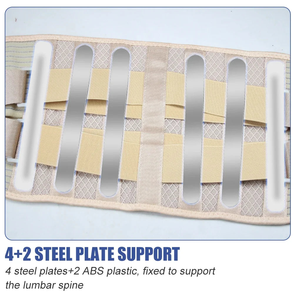 Adjustable Lumbar Support Brace for Lower Back Pain Relief - 19