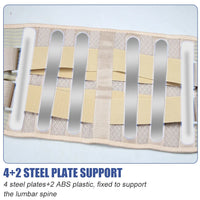 Adjustable Lumbar Support Brace for Lower Back Pain Relief