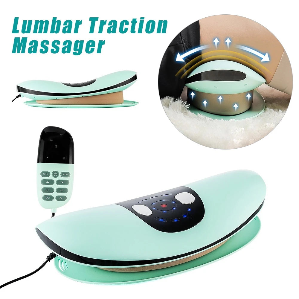 Electric Lumbar Traction Massager with Vibration and Heat - 7