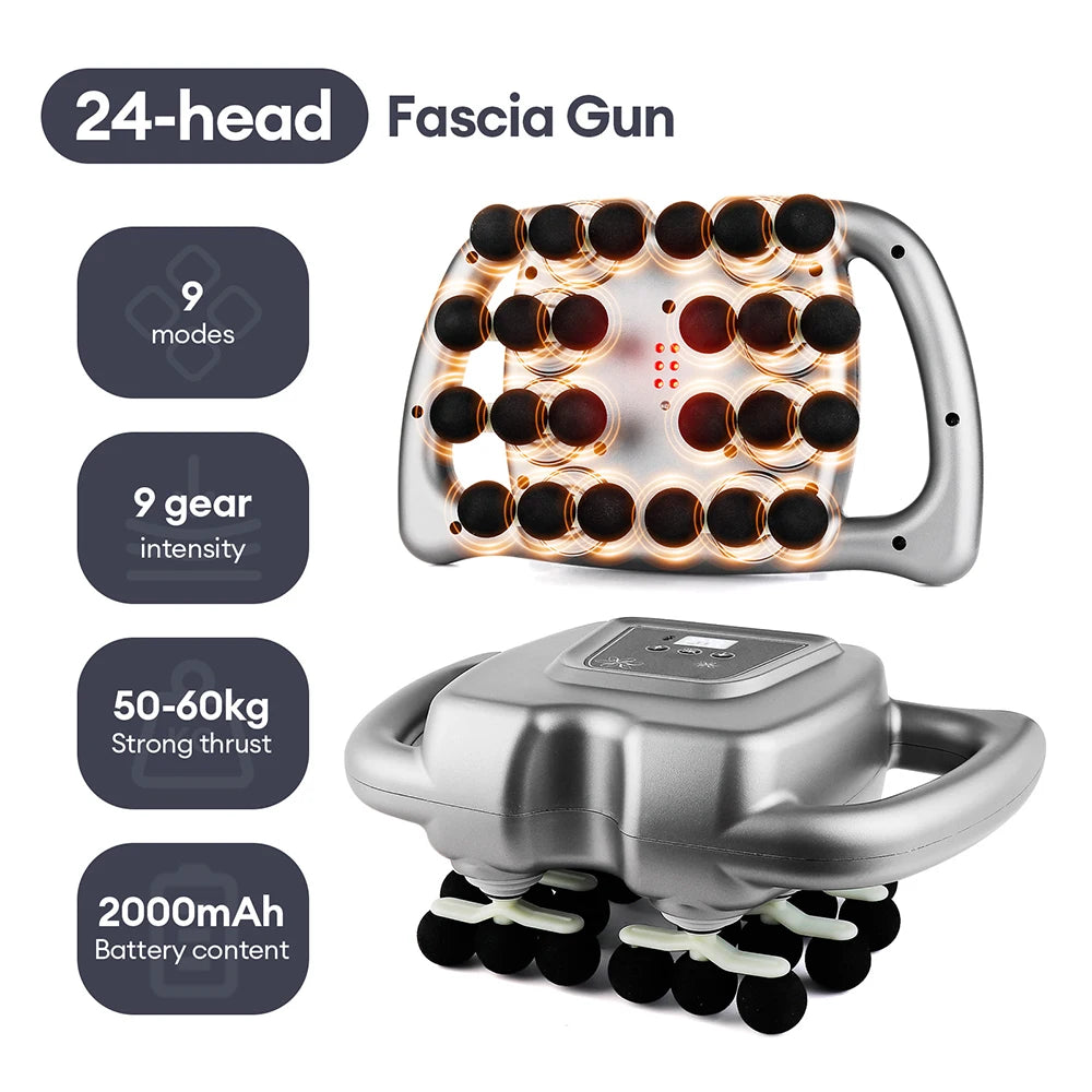 Multi-Head Deep Tissue Muscle Massage Gun - 26