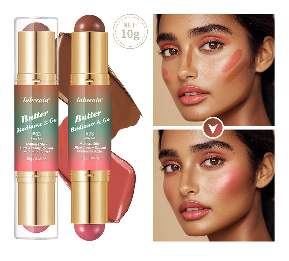 Dual-Ended Cream Blush and Bronzer Stick - 12