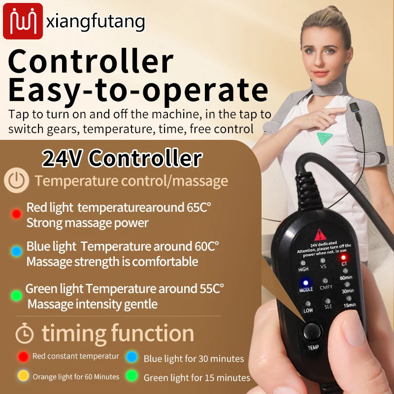 Red Light Therapy Heating Shoulder & Neck Wrap Massager - 9