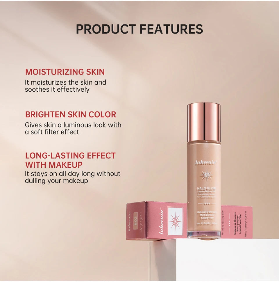 Liquid Glow Face Filter Highlighter for Dewy Skin - 9