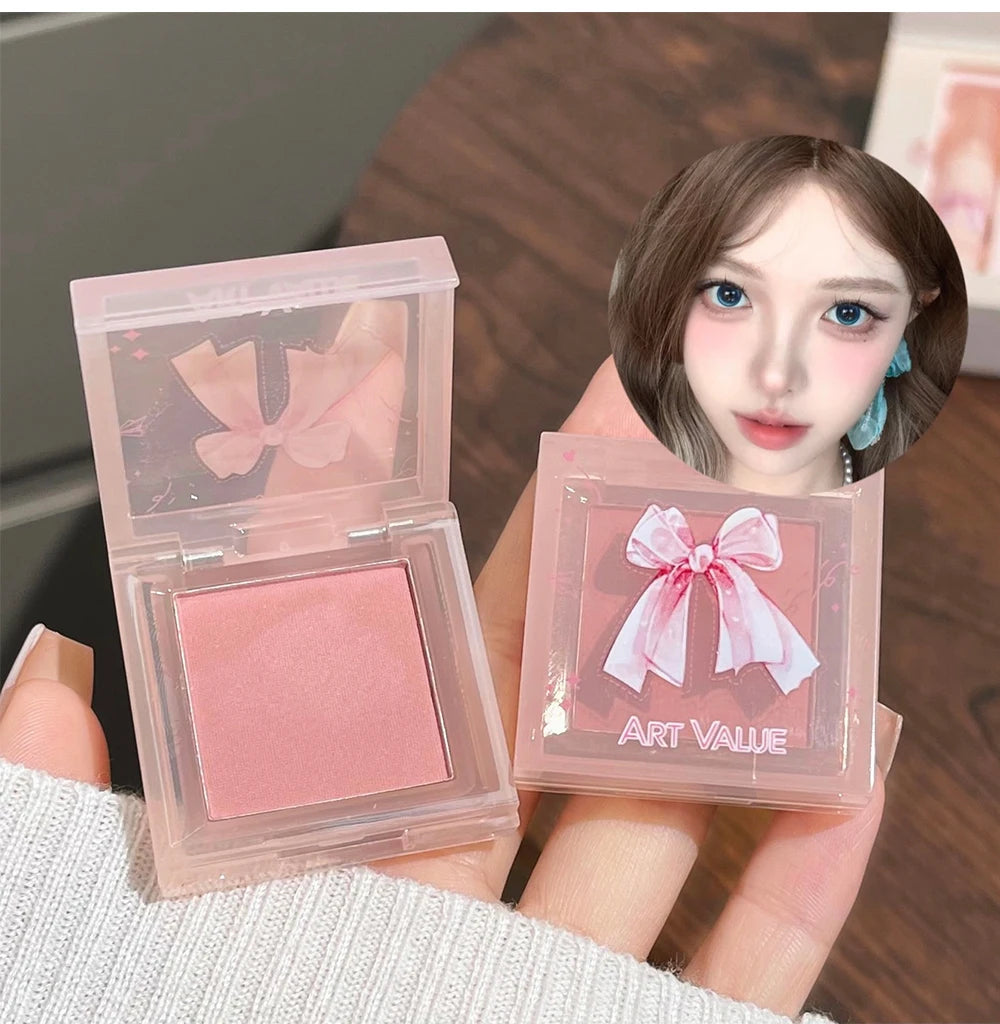 6-Piece Matte Lipstick and Blush Makeup Set with Necklace - 10