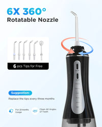 Portable Cordless Water Flosser for Deep Teeth Cleaning