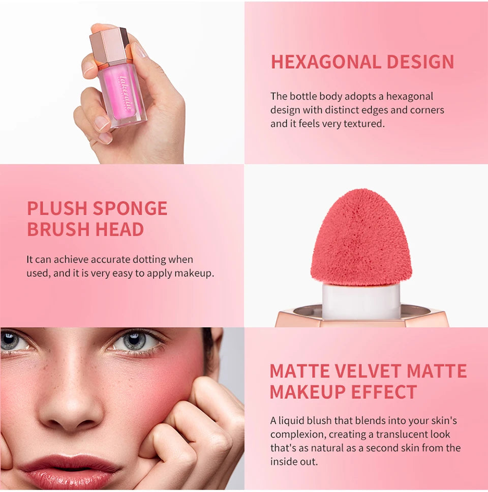 Long-Lasting Waterproof Liquid Matte Blush - 8