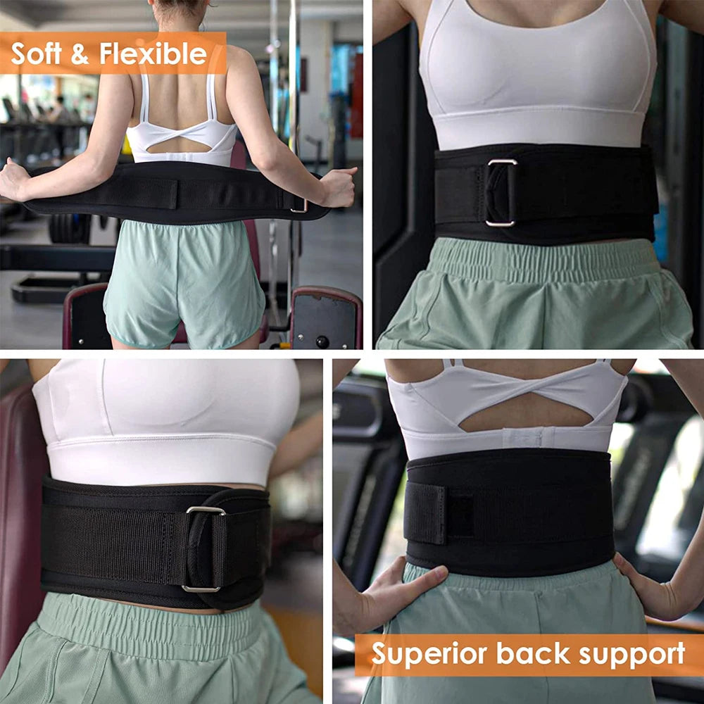 Self-Locking Weight Lifting Belt for Stability and Support - 13