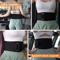 Self-Locking Weight Lifting Belt for Stability and Support