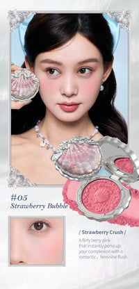 Matte Finish Shell Compact Blusher Palette