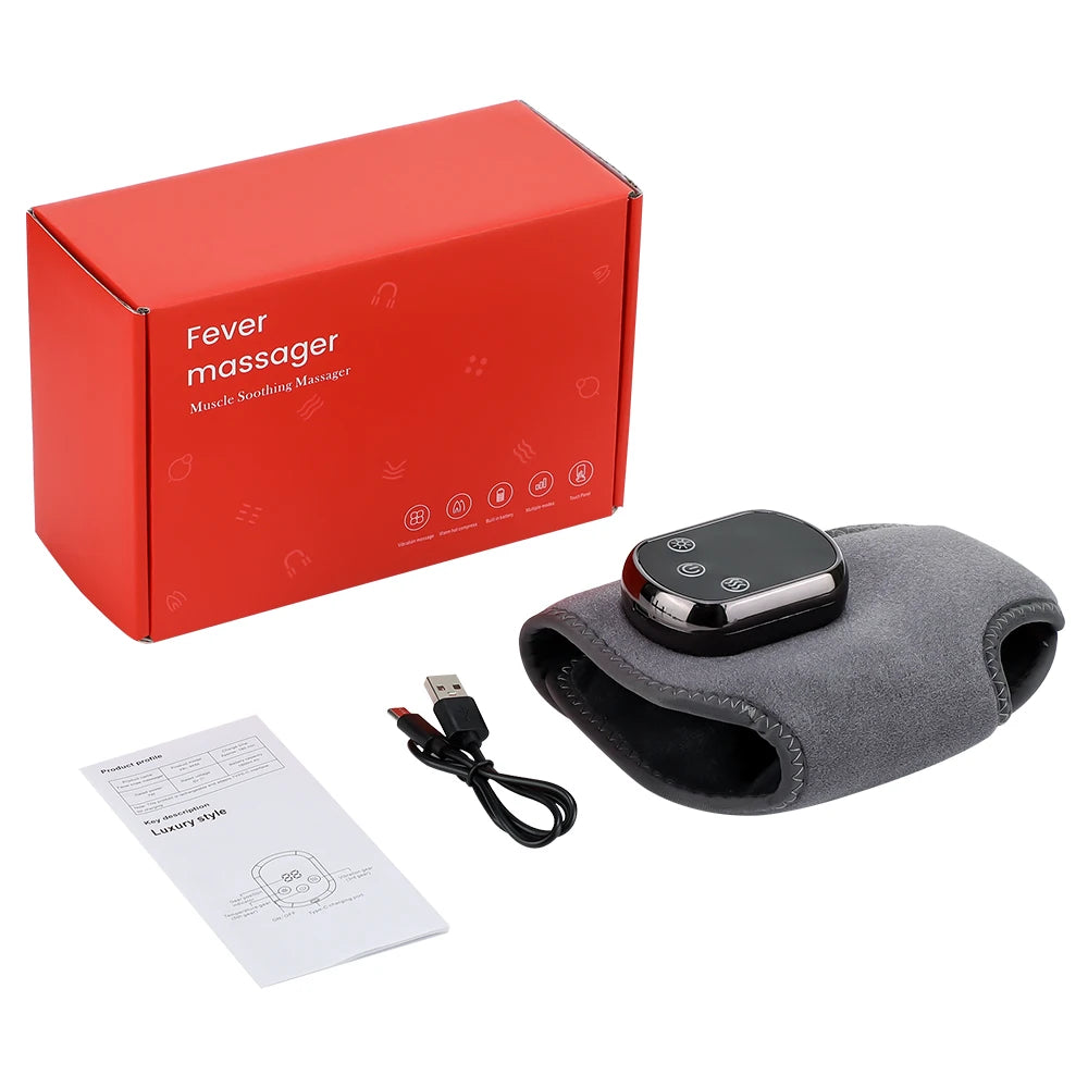 Electric Heated Ankle Brace Massager with Vibration Therapy - 22