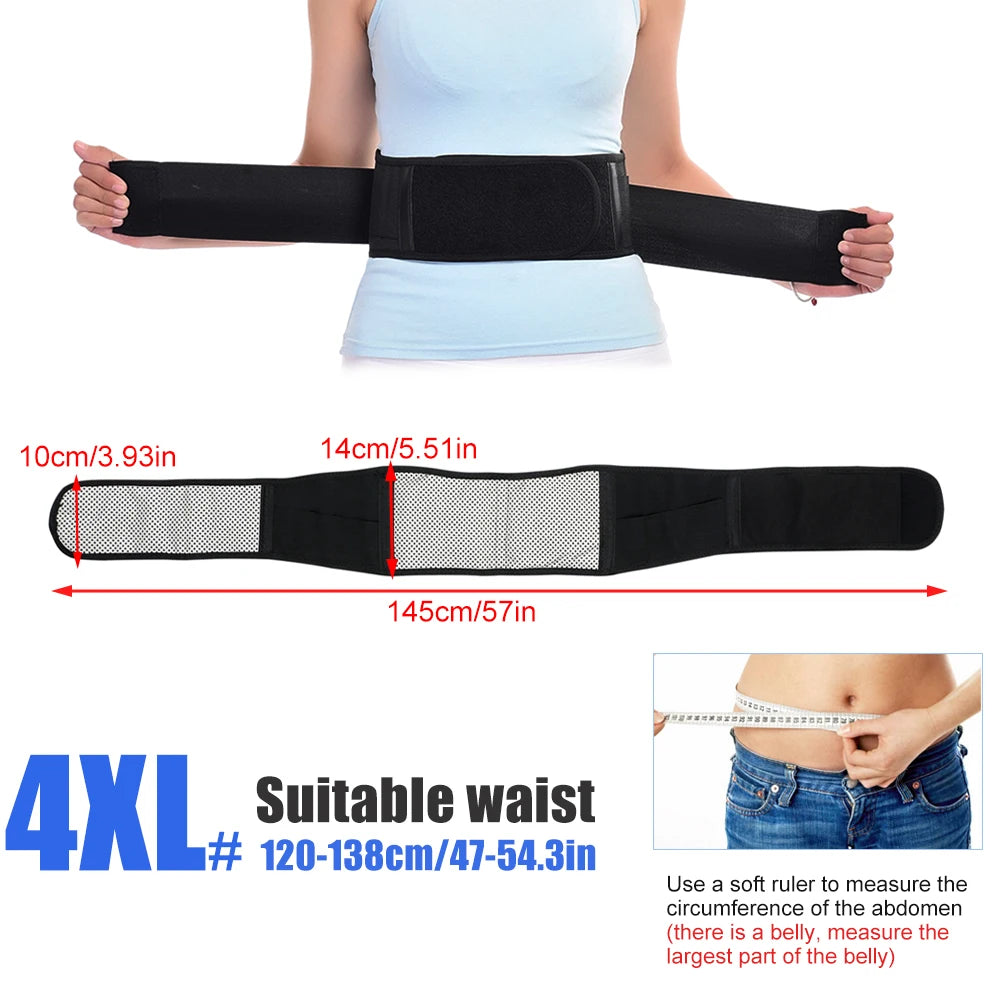 Self-Heating Magnetic Lumbar Support Belt for Back Pain Relief - 22