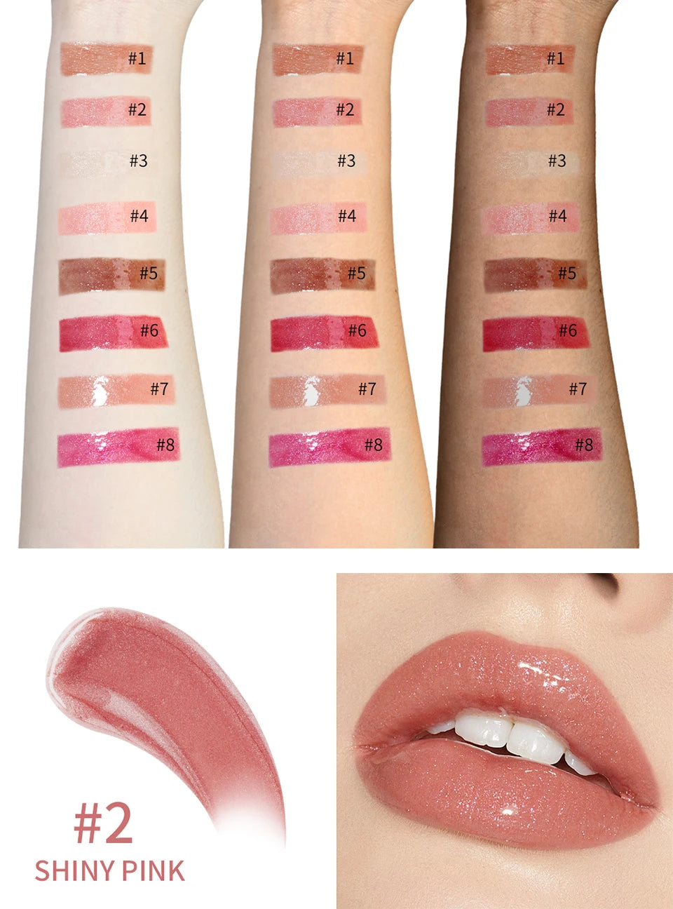 Hydrating Shimmer Lip Glaze for Plump and Radiant Lips - 12