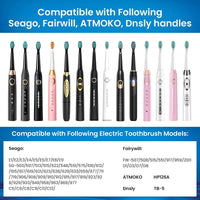 Replacement Sonic Toothbrush Heads for Fairywill & Seago