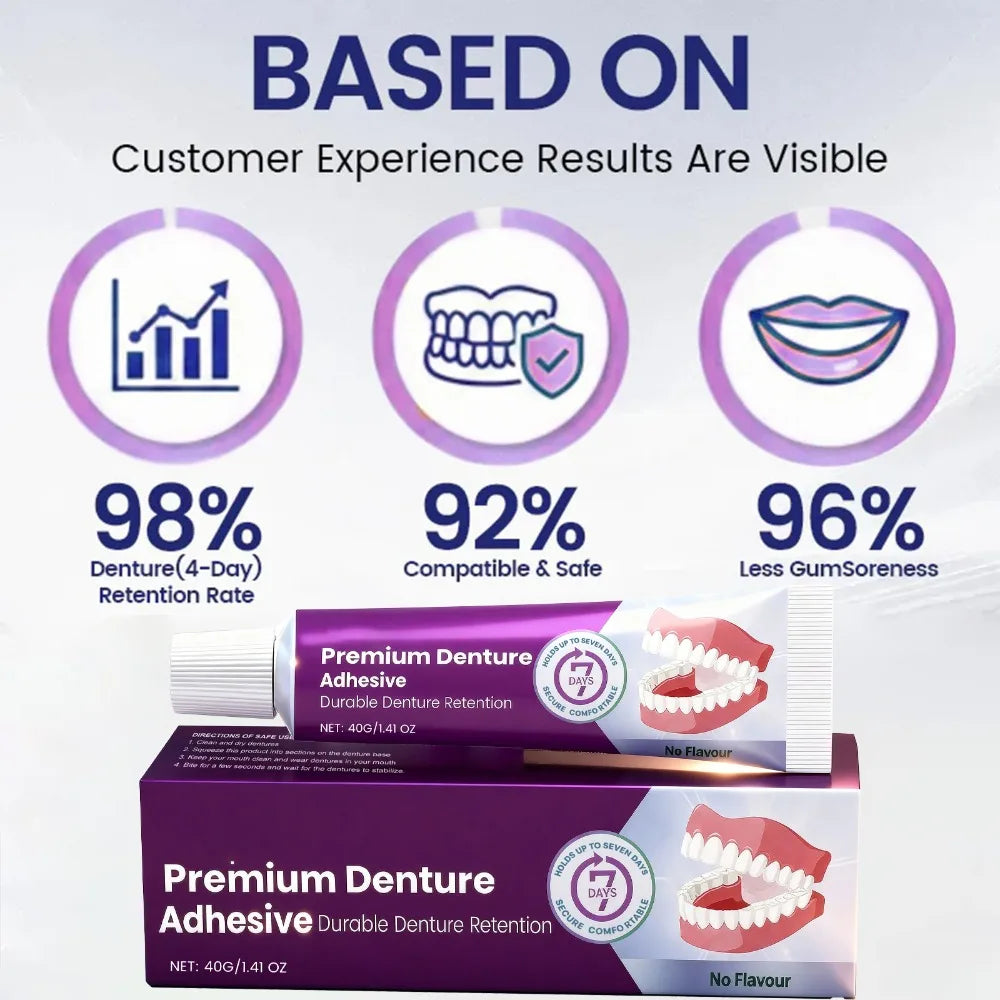 Long-Lasting Denture Adhesive Cream for Secure Fit - 3