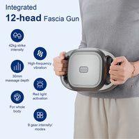 12-Head Handheld Deep Tissue Muscle Massage Gun