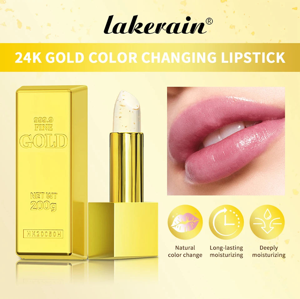 24K Gold Color Changing Moisturizing Lip Balm - 7