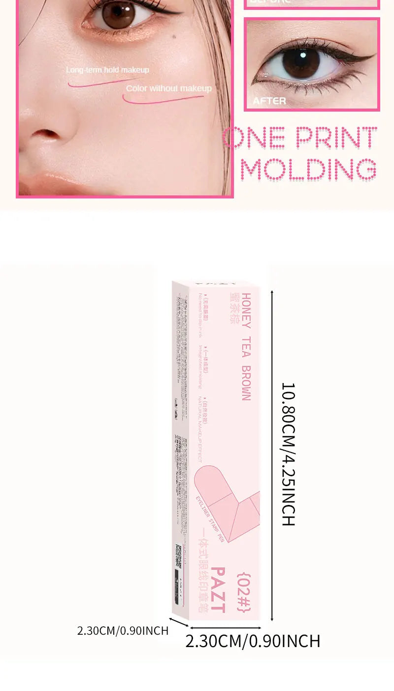 Dual-Ended Winged Eyeliner Stamp Pen for Perfect Symmetry - 17