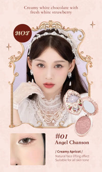 Embossed Strawberry Rococo Makeup Blush Powder