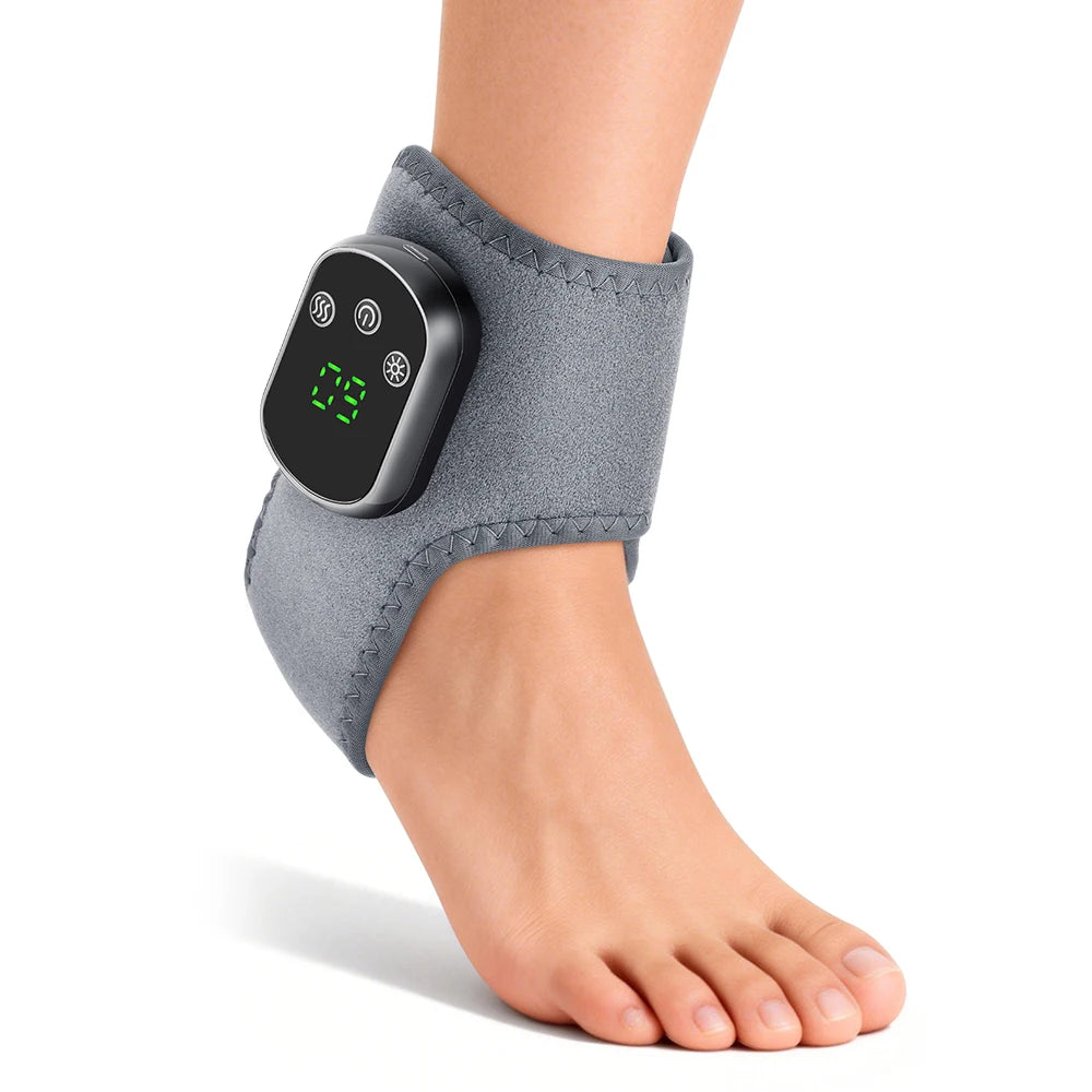Wireless Heated Ankle Massage Brace for Joint Pain Relief - 17