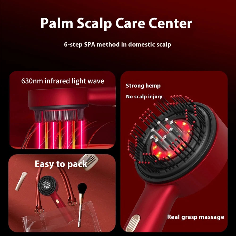 Electric Red Light Scalp Massager and Hair Growth Comb - 14