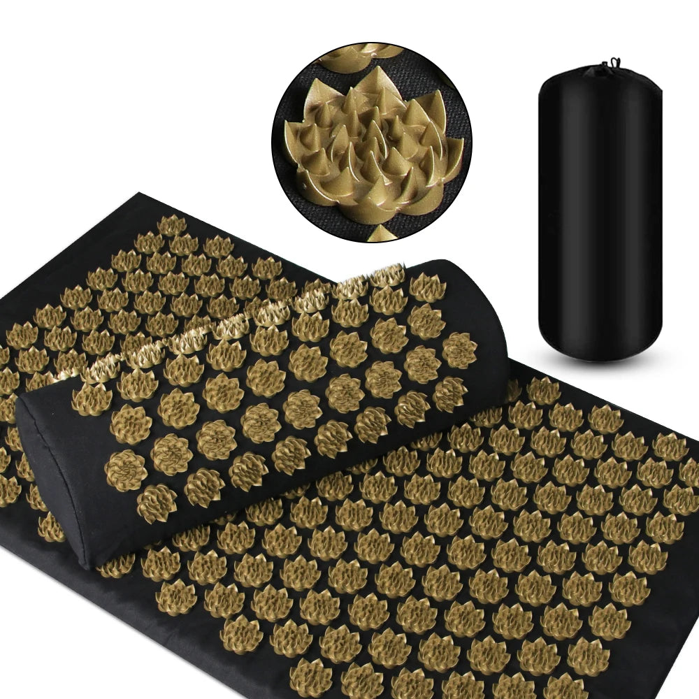 Acupressure Massage Mat and Pillow Set for Pain Relief - 4
