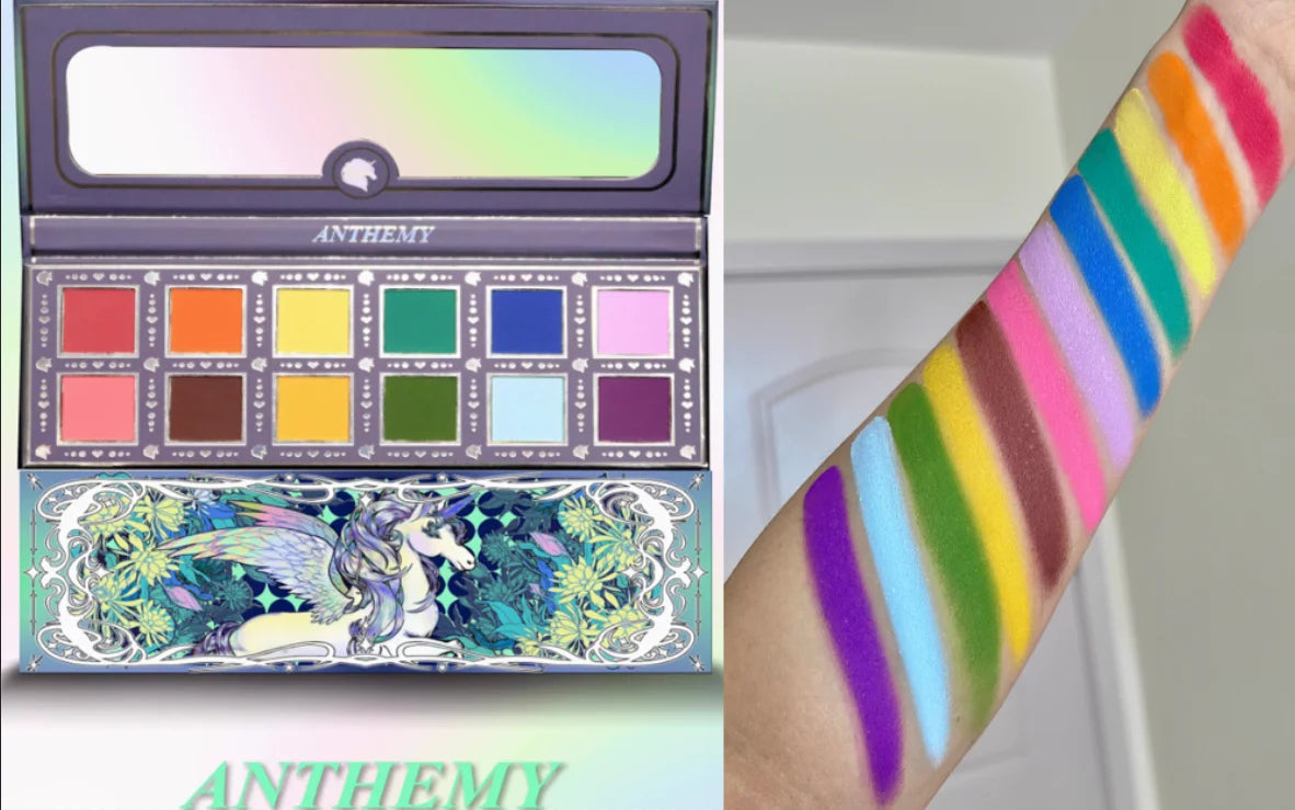 10-Color Waterproof Shimmer Eyeshadow Palette - 34