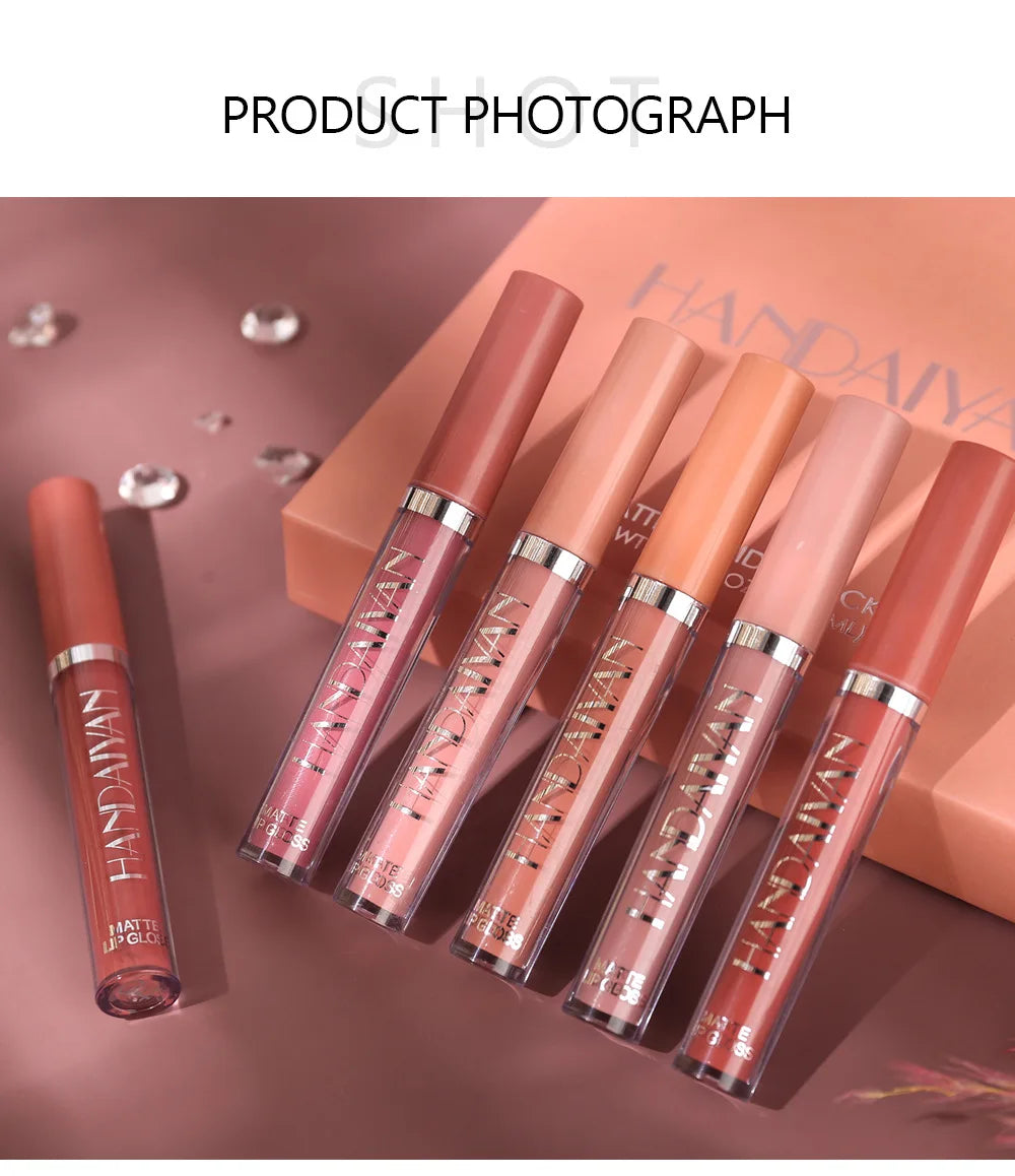 6-Piece Waterproof Matte Liquid Lipstick Set - 17