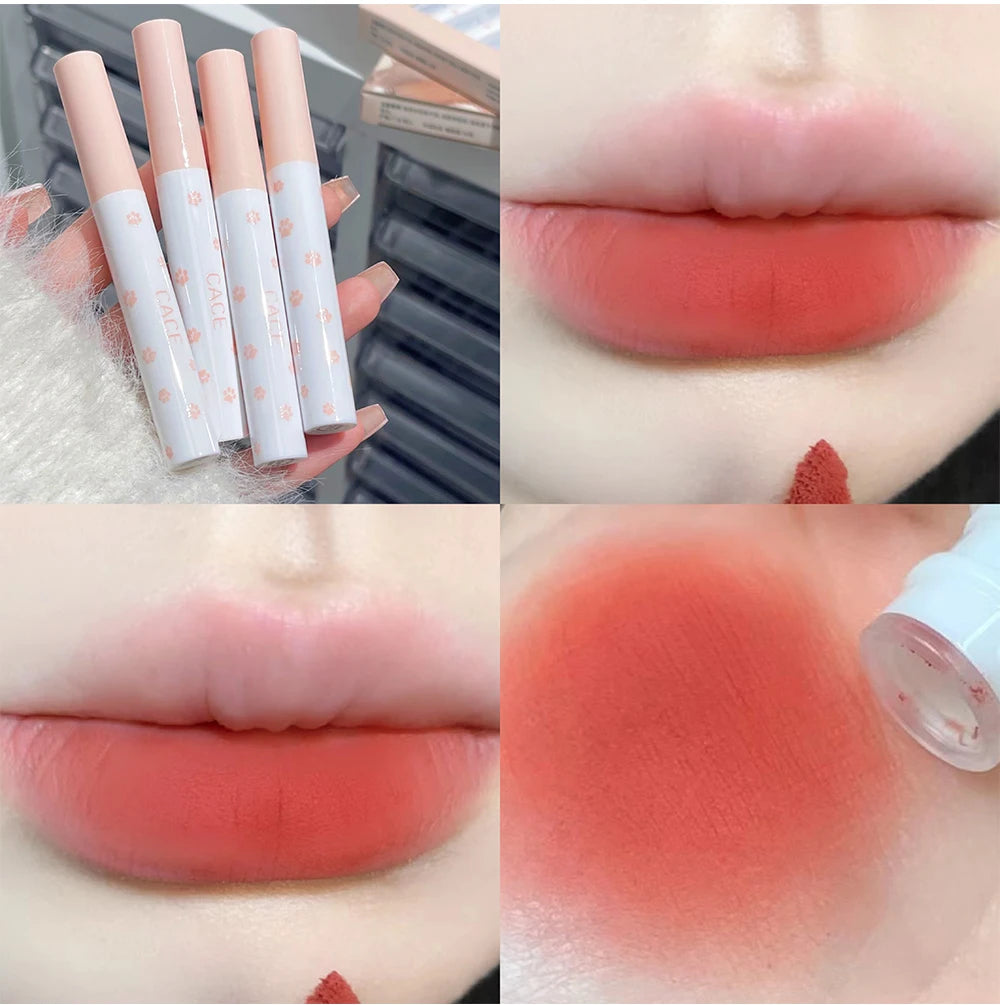 Matte Velvet Lip Clay Set for Long-Lasting Waterproof Wear - 19