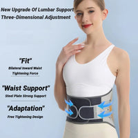 Adjustable Lumbar Support Belt for Lower Back Pain Relief