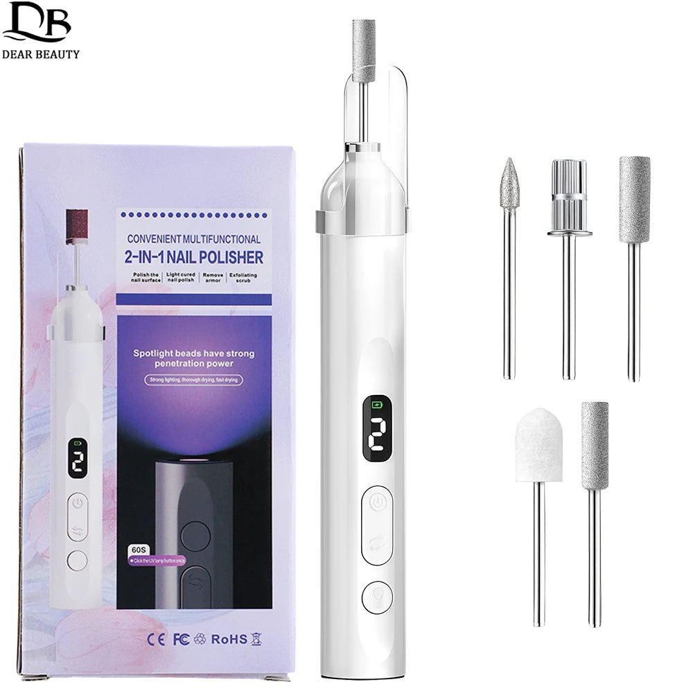 Portable Electric Nail Drill & UV Curing Tool