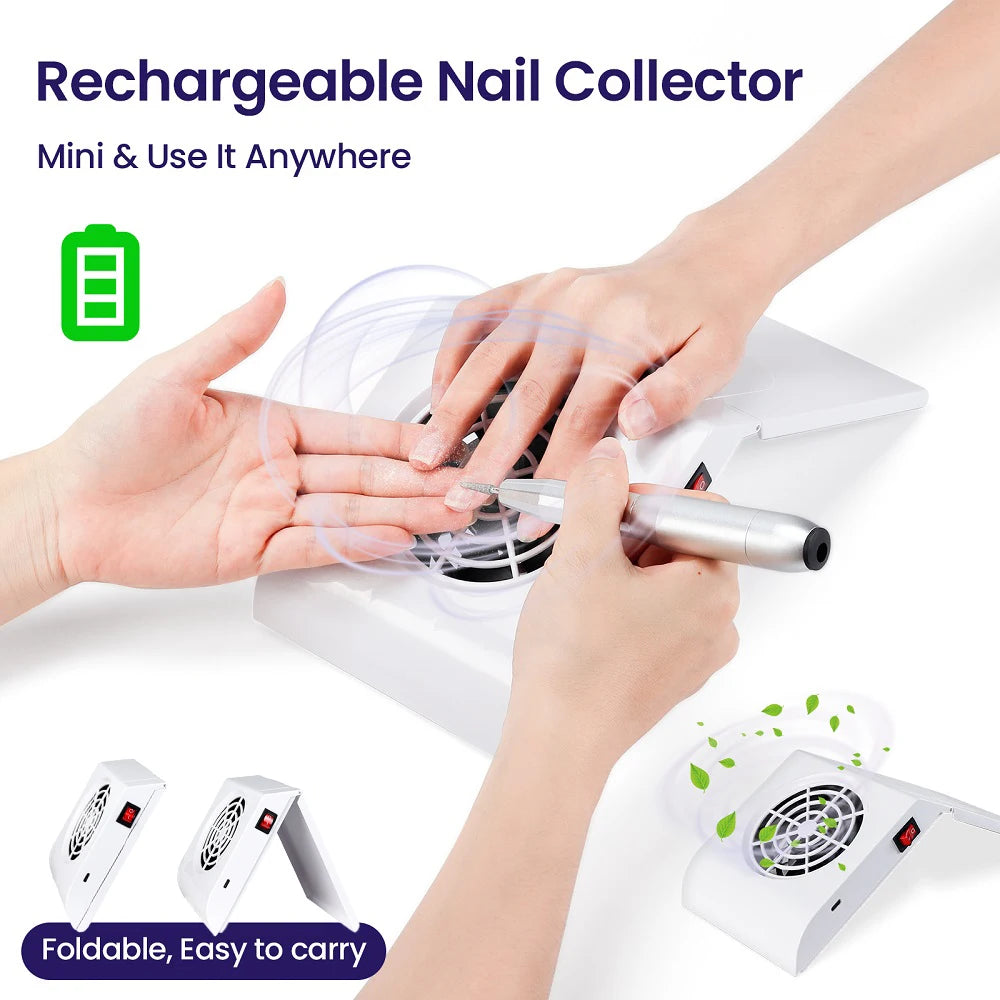 Foldable Portable Nail Dust Collector Vacuum