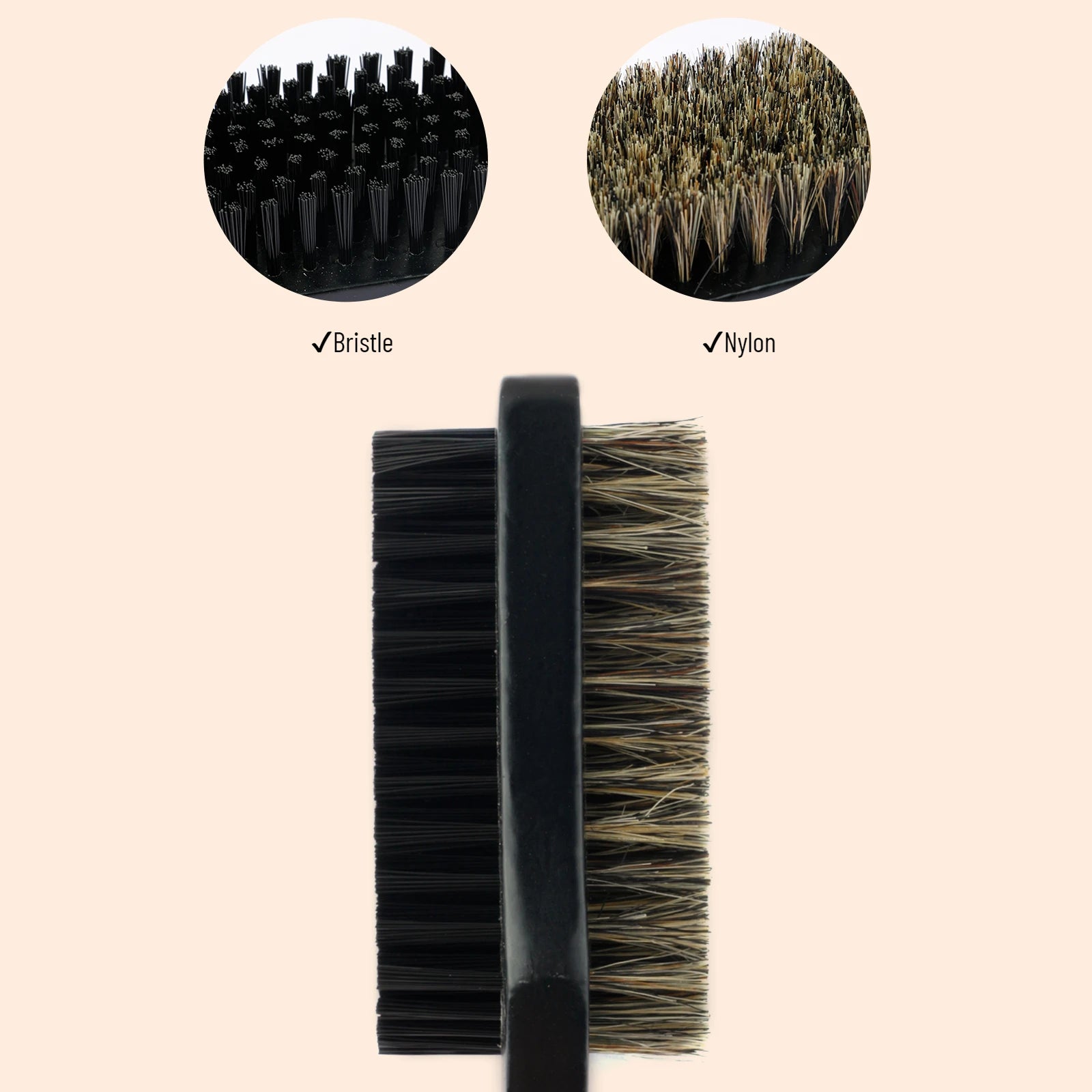 Dual-Sided Wooden Beard Grooming Brush for Styling - 4