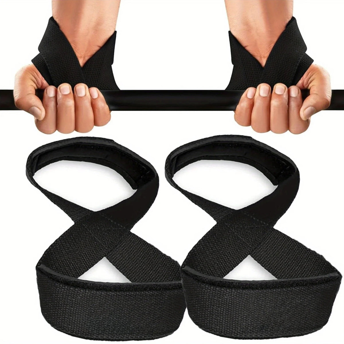 Weightlifting Wrist Straps for Enhanced Grip and Strength