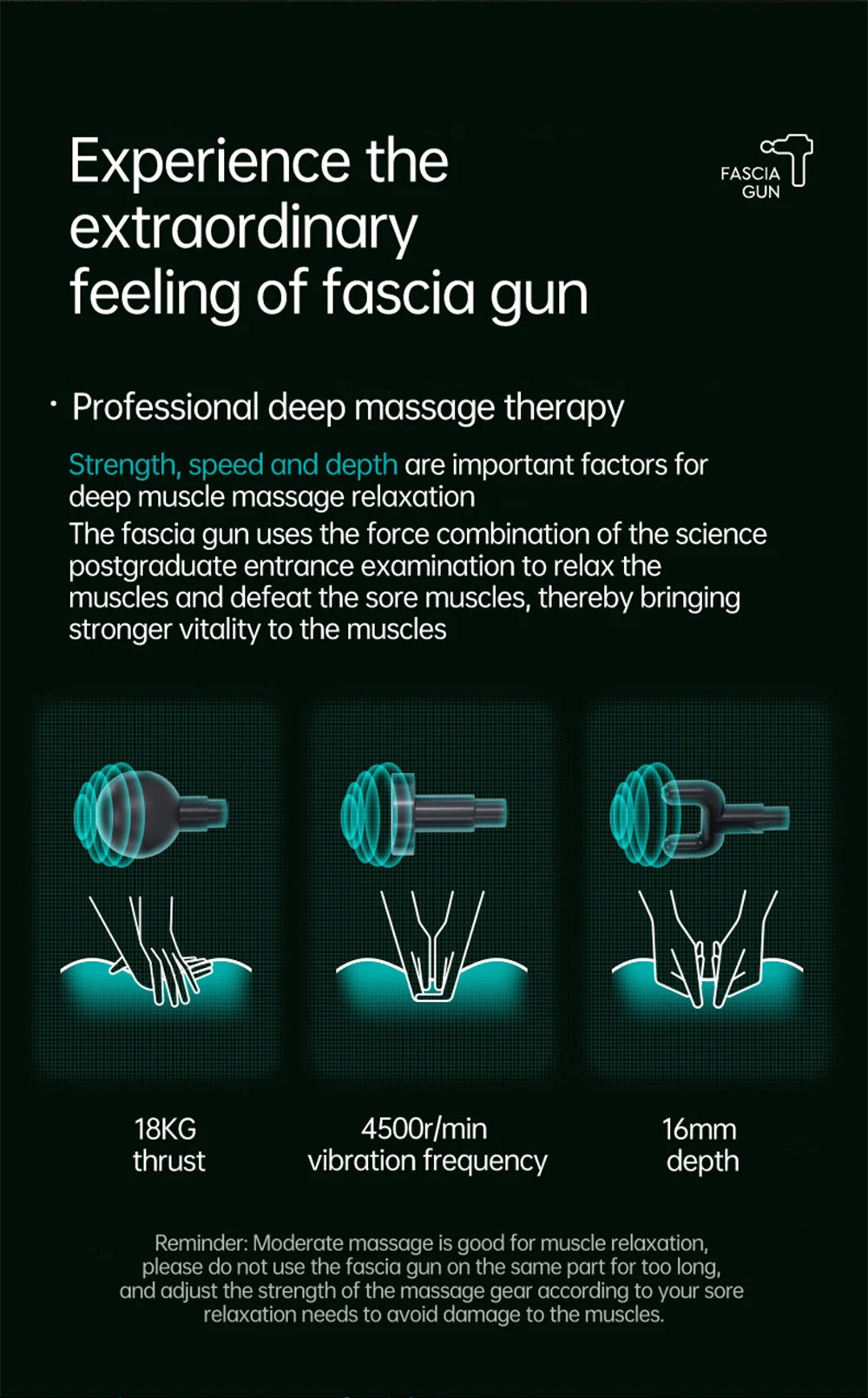 Professional Deep Tissue Percussion Muscle Massage Gun - 13