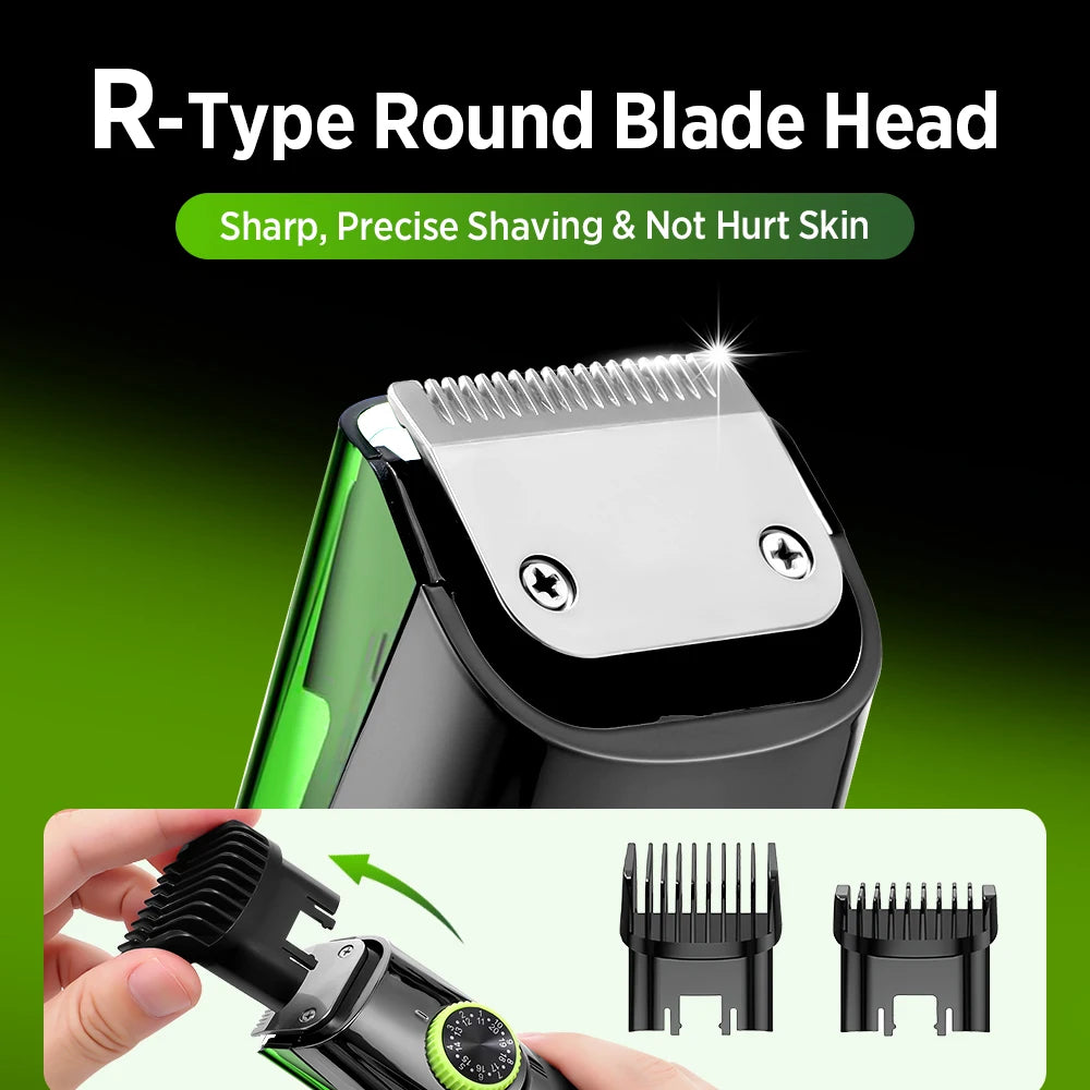 Cordless Vacuum Beard Trimmer with Precision Length Control - 10