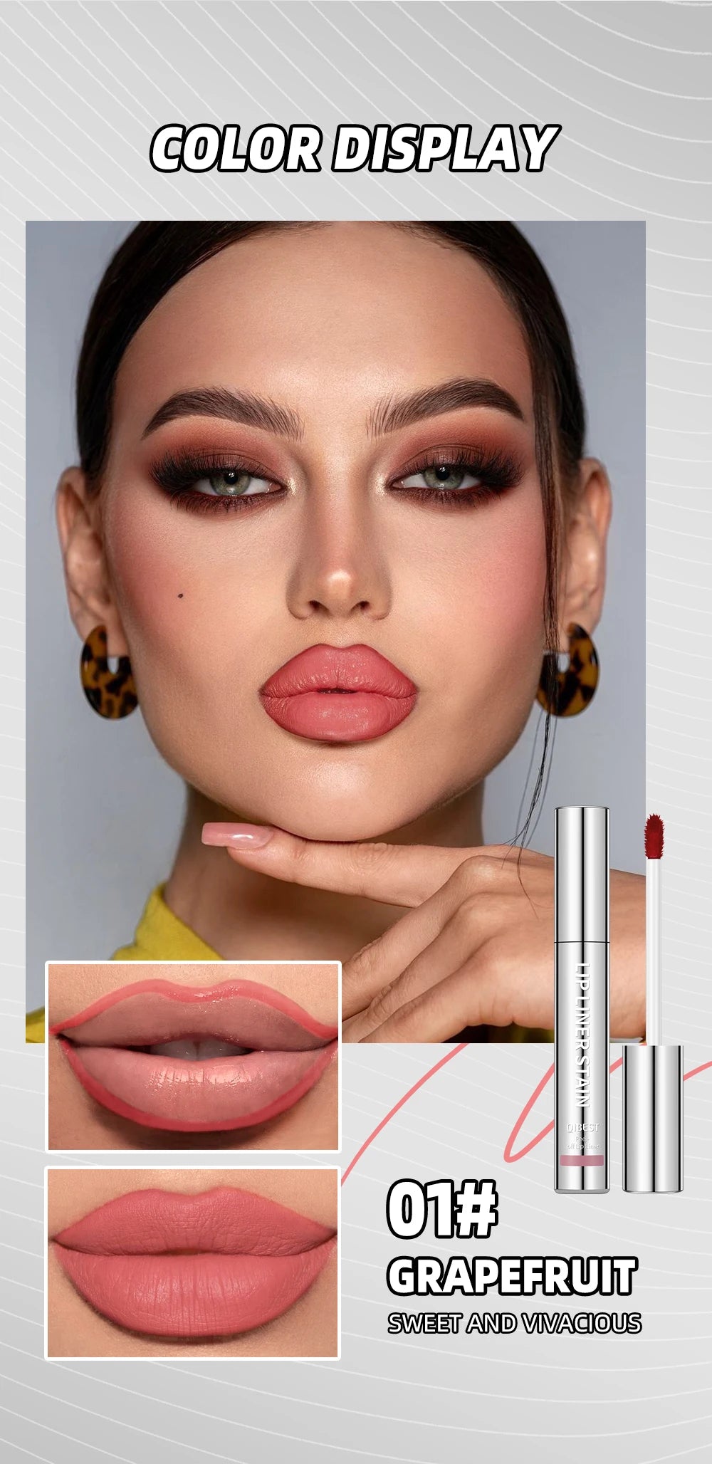 Waterproof Peel-Off Matte Lip Liner Stain - 11