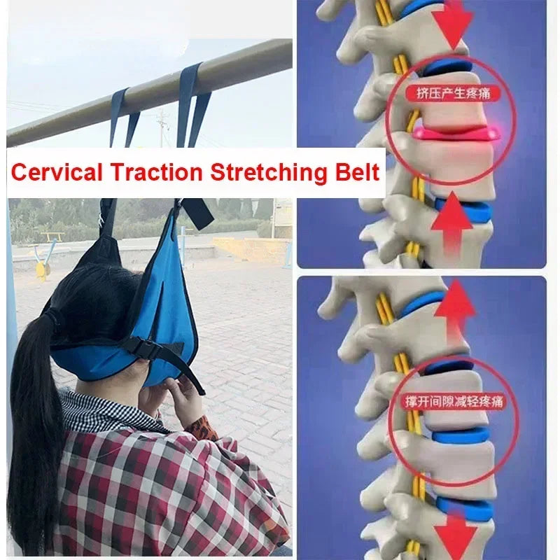 Cervical Neck Traction Stretching Belt for Pain Relief - 3