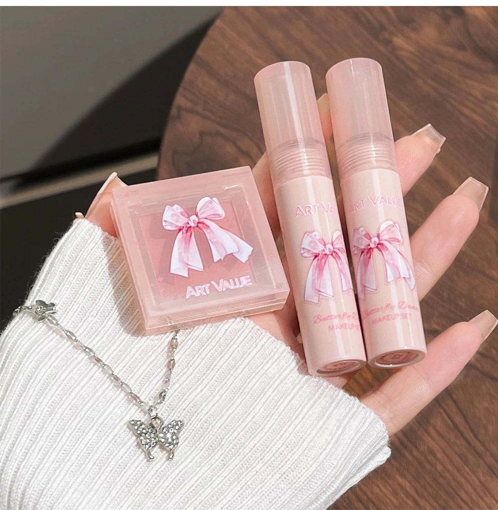 6-Piece Velvet Matte Lipstick and Blush Makeup Gift Set - 13