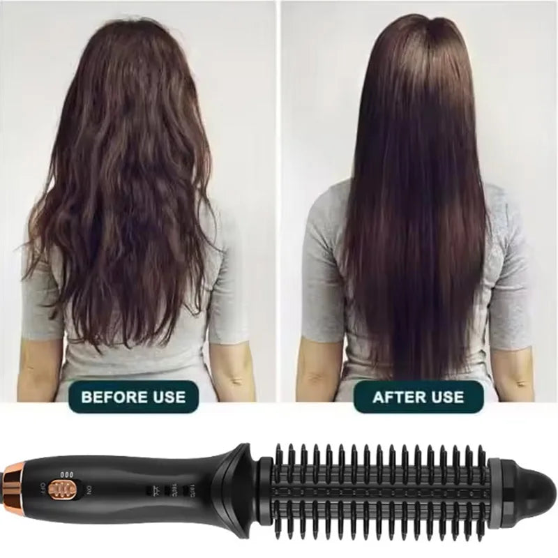 Automatic Rotating Hair Curling Iron and Straightening Brush - 5