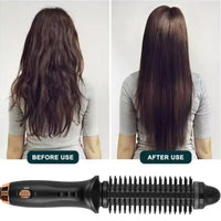 Automatic Rotating Hair Curling Iron and Straightening Brush